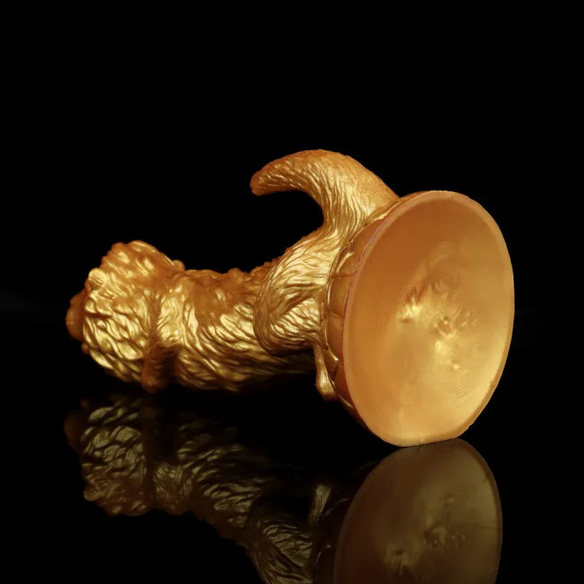 Löwen-Dildo – Premium-Silikon-Toy im goldenen Löwen-Design