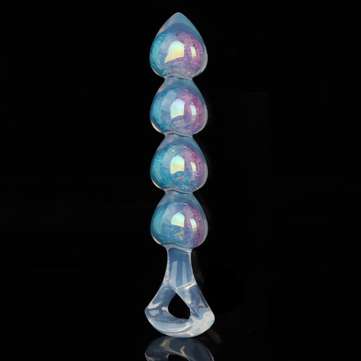 Vier Herzen Kristall-Analdildo – 3 Farben erhältlich