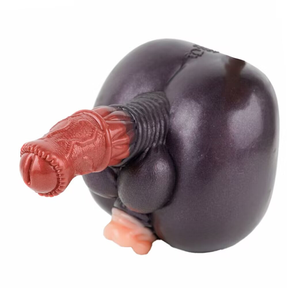 Fantasy Dual-End Silicone Masturbator & Dildo Combo | Realistic Texture Body Toy