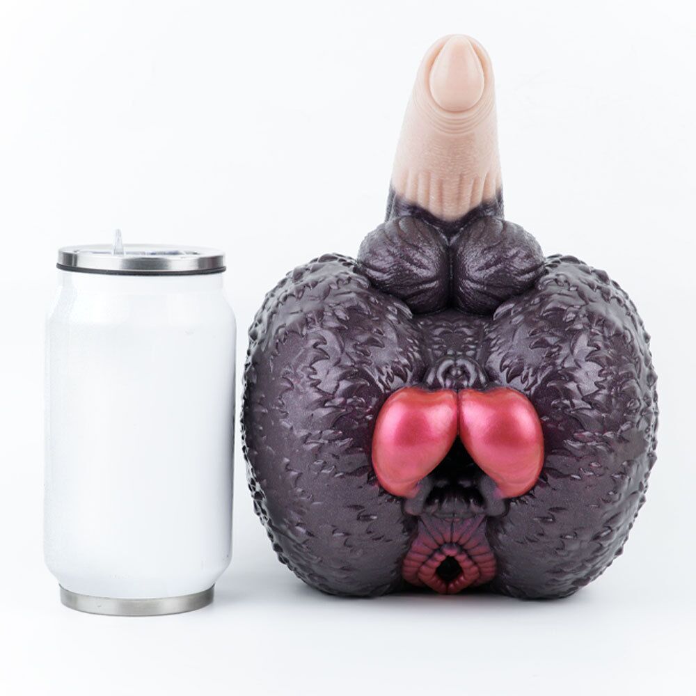 Fantasy Dual-End Silicone Masturbator & Dildo Combo | Realistic Texture Body Toy