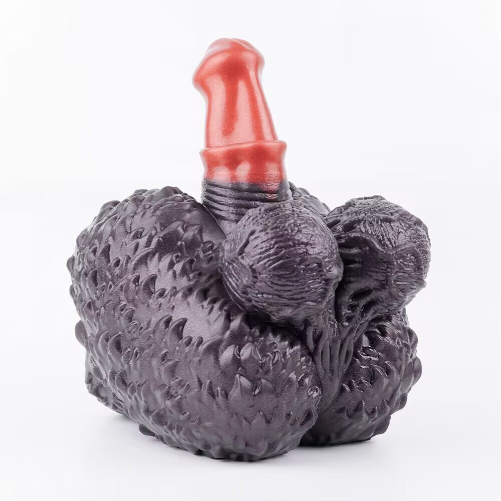 Fantasy Dual-End Silicone Masturbator & Dildo Combo | Realistic Texture Body Toy