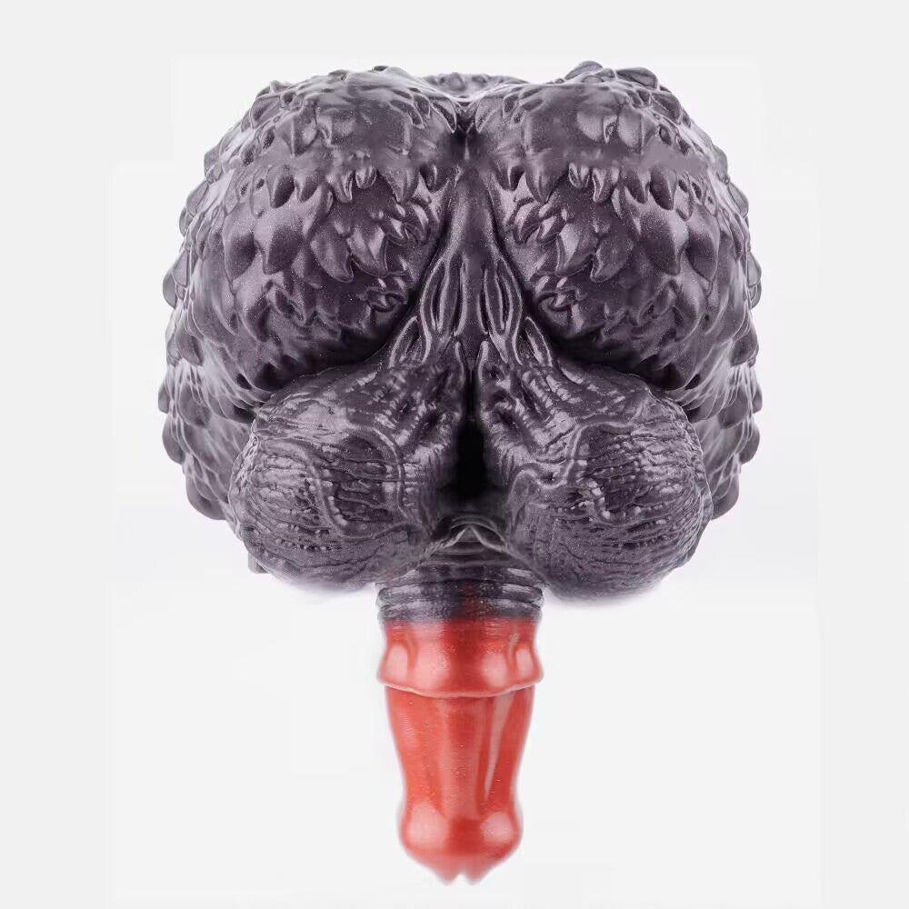 Fantasy Dual-End Silicone Masturbator & Dildo Combo | Realistic Texture Body Toy