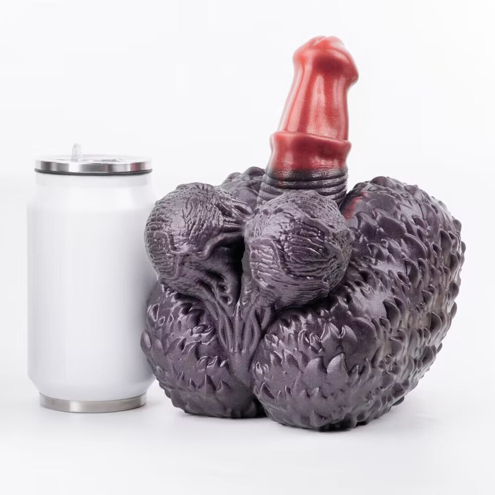 Fantasy Dual-End Silicone Masturbator & Dildo Combo | Realistic Texture Body Toy