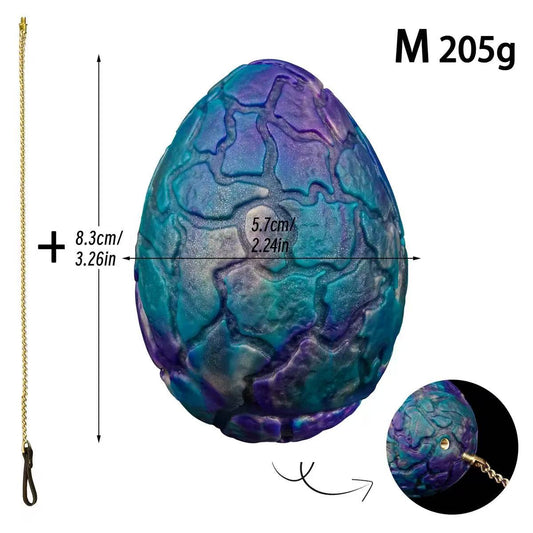 Dragon Egg Anal Plug | Fantasy Iridescent Dragon Scale Butt Plug with Pull Chain
