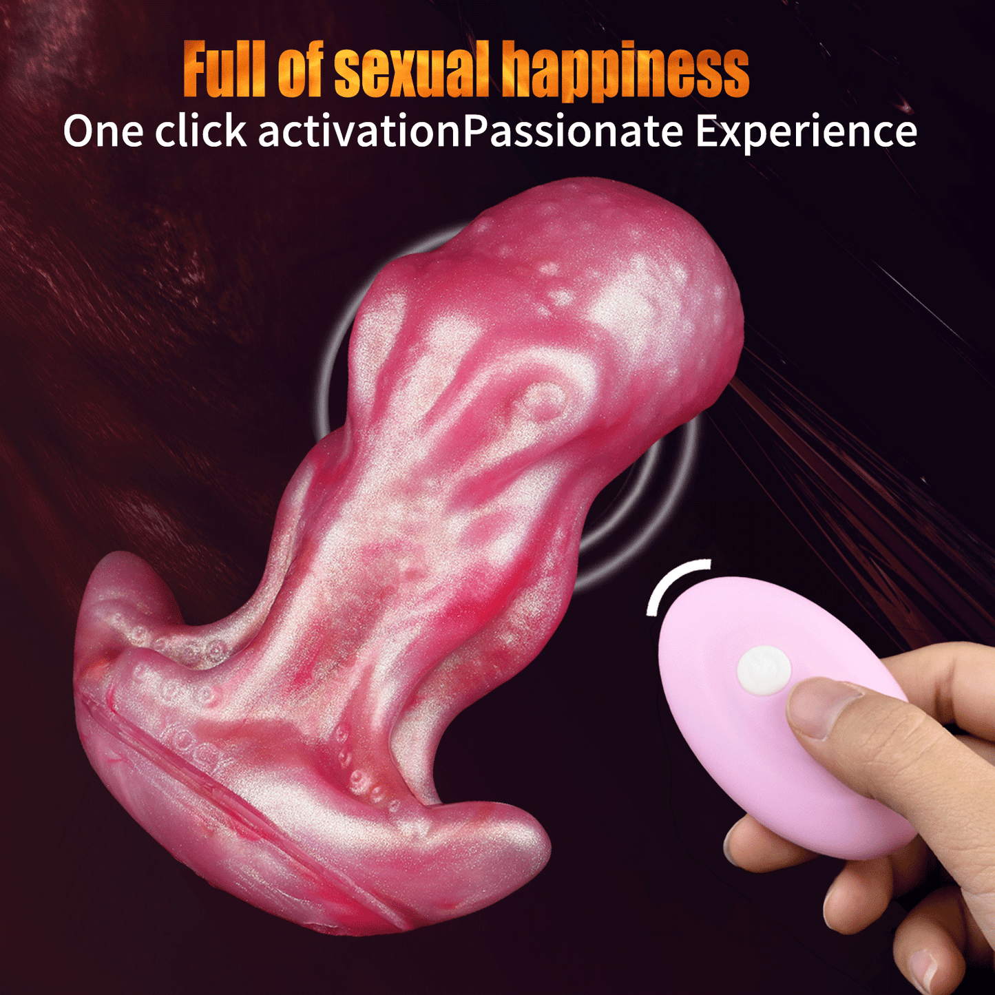 Octopus Fantasy Dildo & Plug Set with Harness, Remote Vibration & Faux Fur Tails