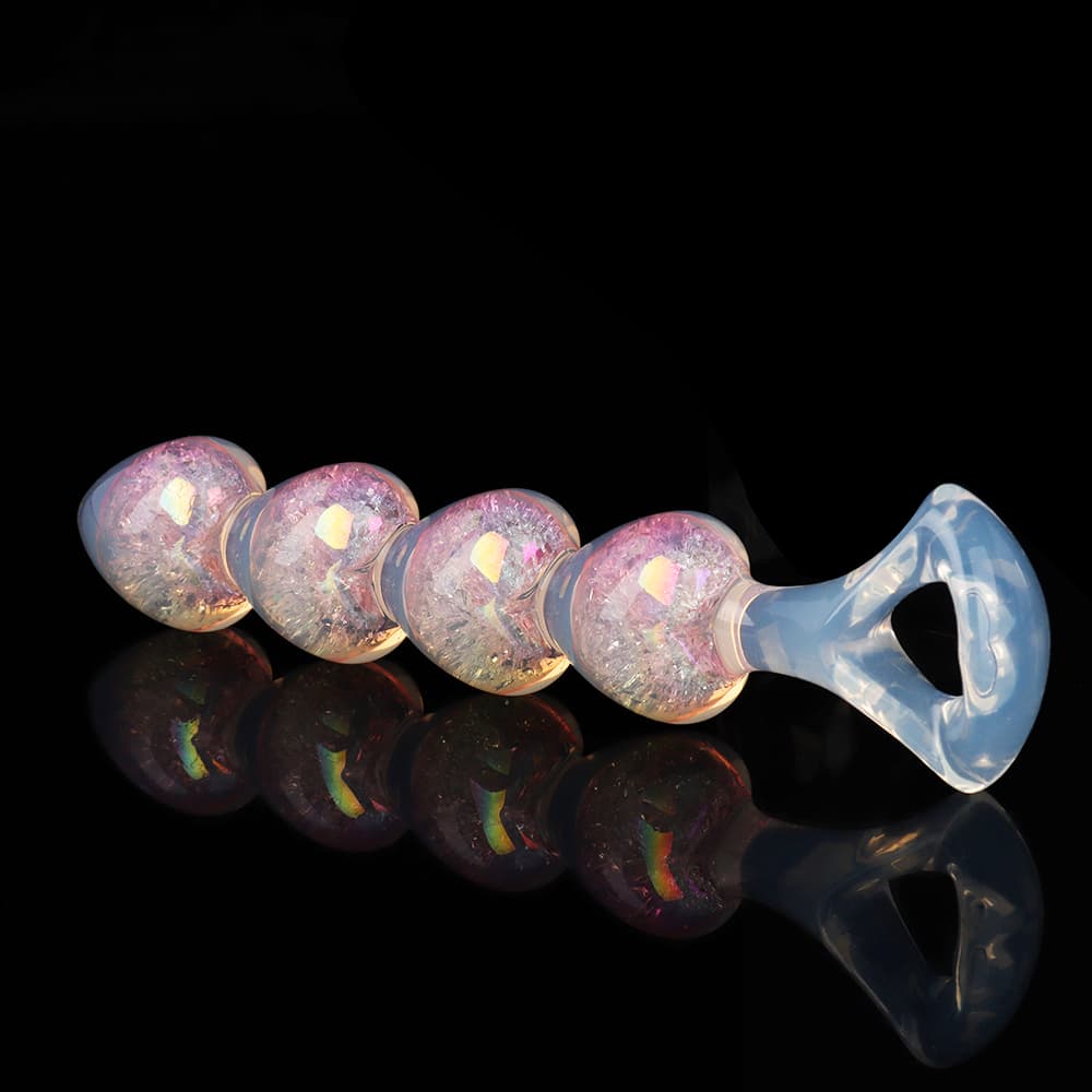 Vier Herzen Kristall-Analdildo – 3 Farben erhältlich