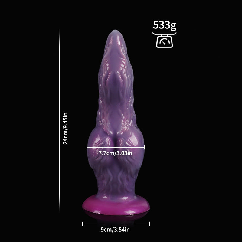 Chaos Lord fantasy toy with powerful muscular alien textures, 24cm length, and flared safety base.