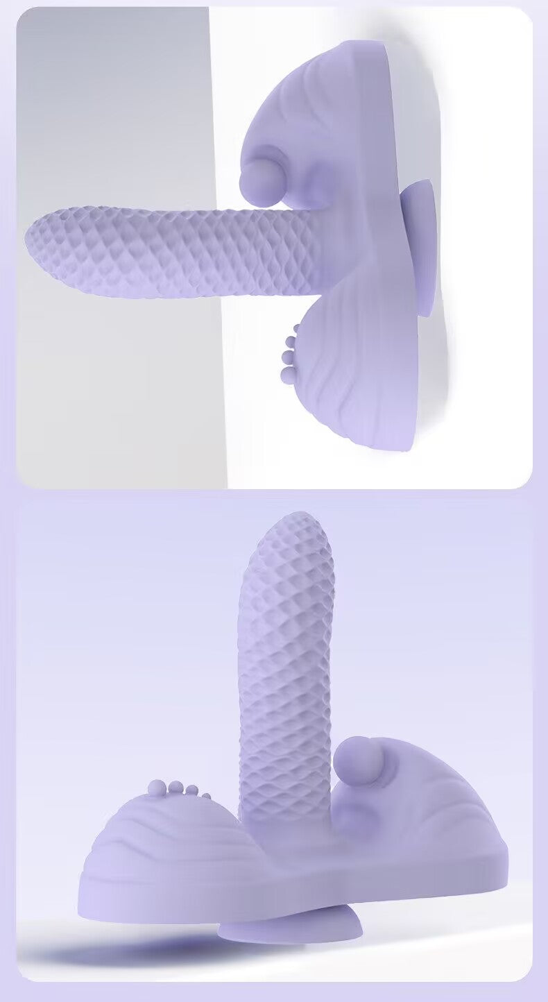 Demonstration of heavy-duty suction cup base mounted vertically on smooth wall and placed on flat surface.