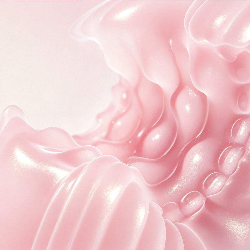 Ultra-close macro photography showing the soft skin-like TPE material and intricate internal ridges of the high heel stroker.