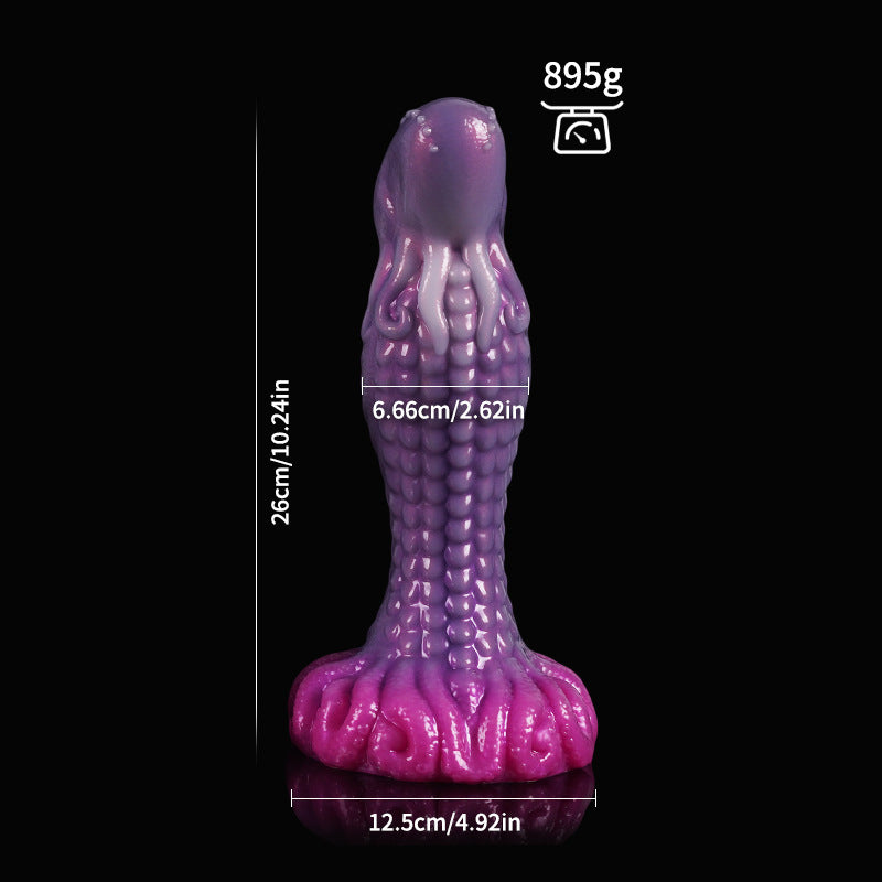 Extra-large 895g Moon Kraken fantasy toy featuring 26cm length and heavy suction cup detailing.