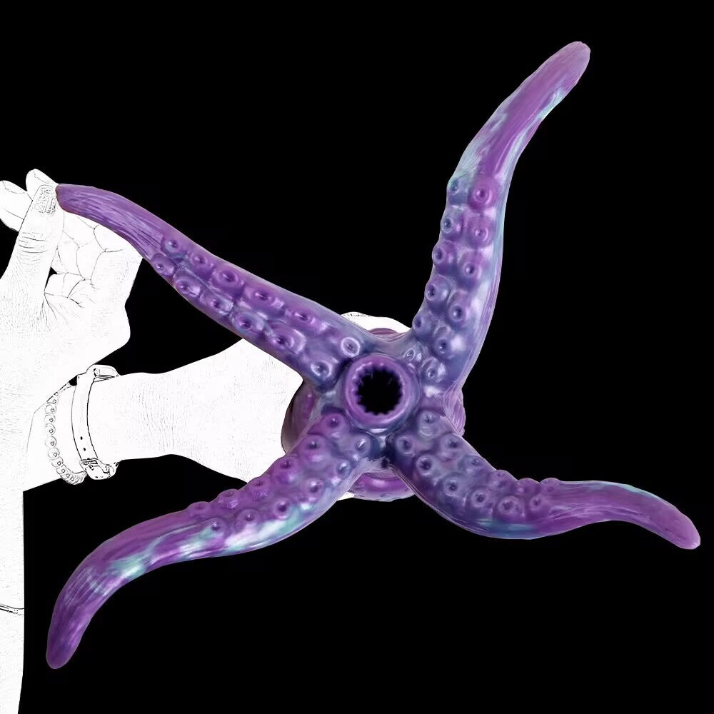 Direct view of the bottom tentacle entrance and suction hole of the Cthulhu male masturbator